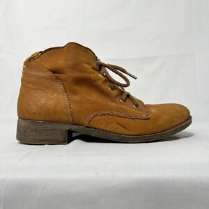 Steve Madden Rubin Booties Size 6 Brown Leather‎ Rugged Chic